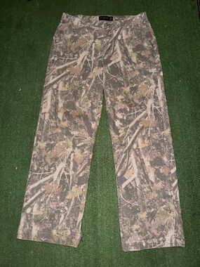 Abercrombie & Fitch Men's Camouflage Cargo Pants - Brown & Green